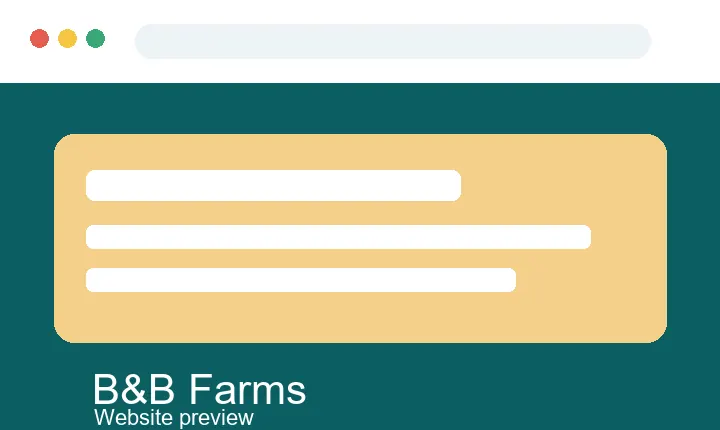 B&B Farms Wedding & Events Venue website preview
