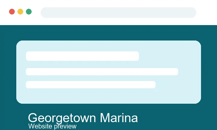Georgetown Marina website preview