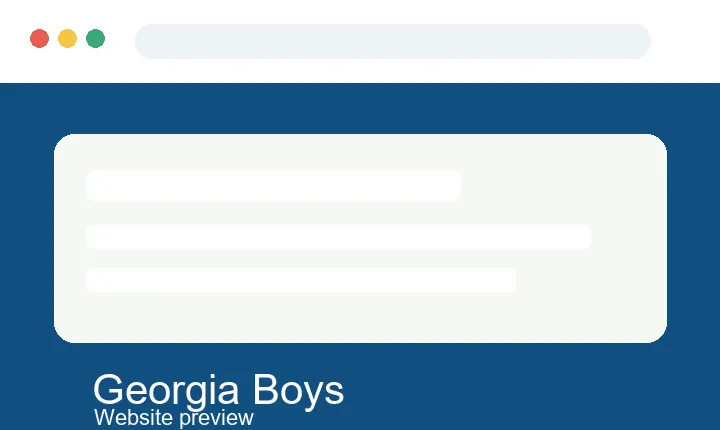 Georgia Boys Fish Camp website preview